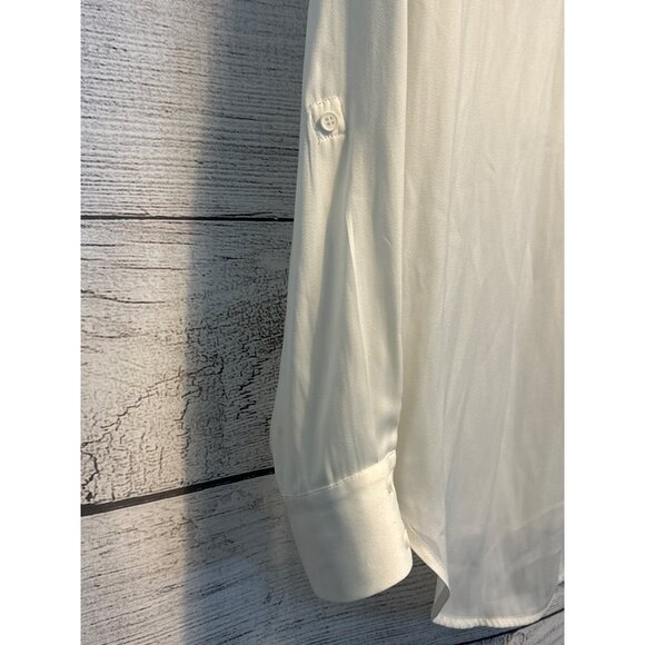 Tart Poly Silk Button Down Shirt Size XS - Picture 5 of 5